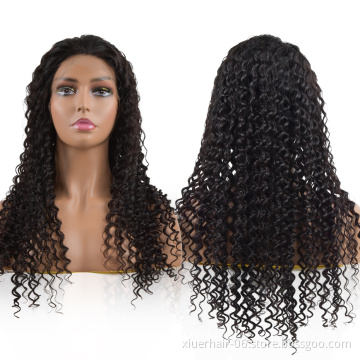 RTS U Part Frontal Water Wave Curly for Black Women Glueless Full HD Frontal Lace Wigs 100% Virgin Human Hair